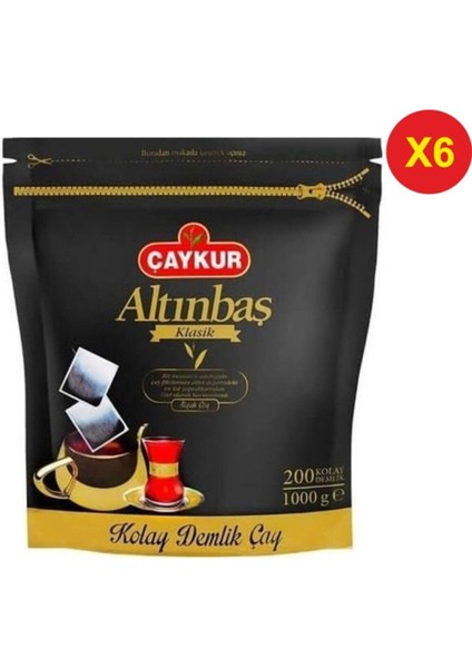 Altınbaş Demlik Çay 5 gr x 200 Adet x 6 Paket
