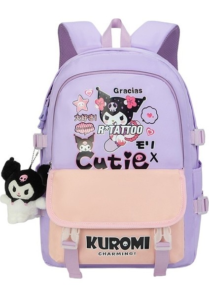 Kuromi Ortak Markalı Üçüncü Ila Altıncı Sınıf Sevimli Ilkokul Öğrencileri Için Kızların Sırt Çantası, Büyük Kapasiteli Ortaokul Öğrencileri (Yurt Dışından)