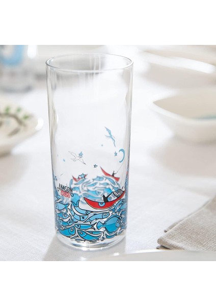 Anason Işleri Balık Masalı Rakı Kadehi 2 Adet modelleri