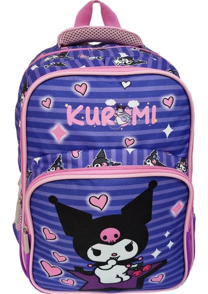 Mor Kuromi Okul Çantası + Beslenme + Kalemlik + Kız Sırt Çantası modelleri