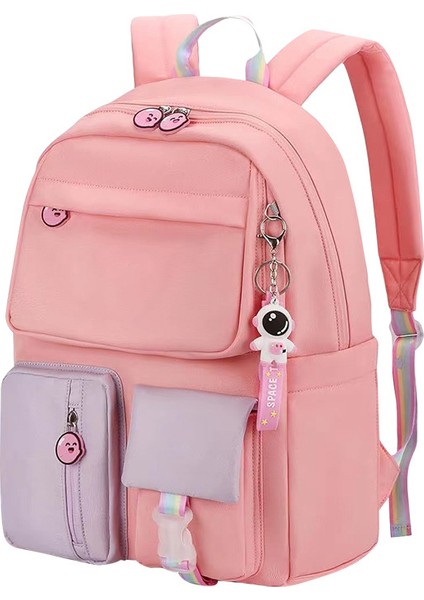 Ilkokul Çantası Macaron Renkli Sırt Çantası 1-6. Sınıf Prenses Omurga Koruyucu Yük Azaltıcı Sırt Çantası (Yurt Dışından)