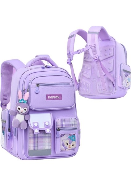 Ilkokul Öğrencilerinin Okul Çantaları, Kızların Birinci, Ikinci, Üçüncü ve Altıncı Sınıflar Için Dekompresyon Omurga Koruması Büyük Kapasiteli Kız Sırt Çantaları (Yurt Dışından)