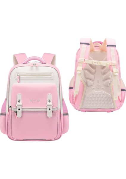 Yunduo Schoolbag Ilkokul Erkek ve Kız Sırt Çantaları Aşınmaya Dayanıklı ve Yük Azaltıcı (Yurt Dışından)