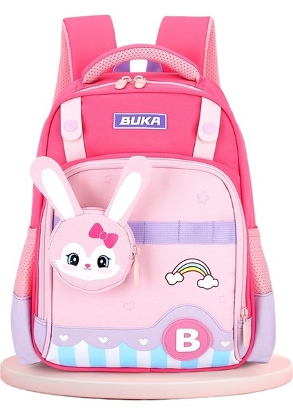 Ilkokul Öğrencisi Okul Çantası Çocuk Birinci, Ikinci ve Üçüncü Sınıf Omurga Koruma ve Yük Azaltma Su Geçirmez Kadın Sevimli Karikatür Çocuklar Için Sırt Çantası (Yurt Dışından)