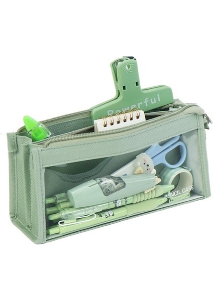 Yüksek Görünümlü Basit Şeffaf Karikatür Kalem Çantası (Yurt Dışından)