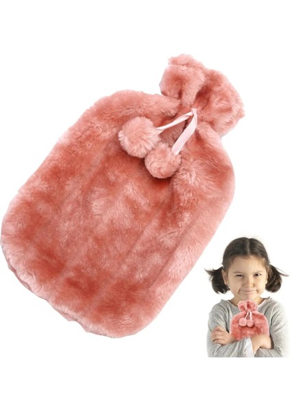 2 Litre Ponponlu Yumuşak Peluş Sıcak Su Torbası Pembe modelleri