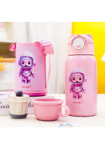 Yykkhun 600 ml Paslanmaz Çelik Taşınabilir Yalıtımlı Çocuk Suluklar Mataralar (Yurt Dışından)