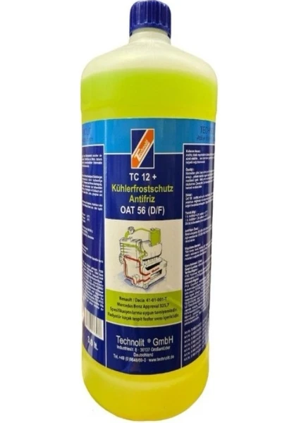 Sarı Oat 56 (Tc 12+) Antifriz 3 Lt