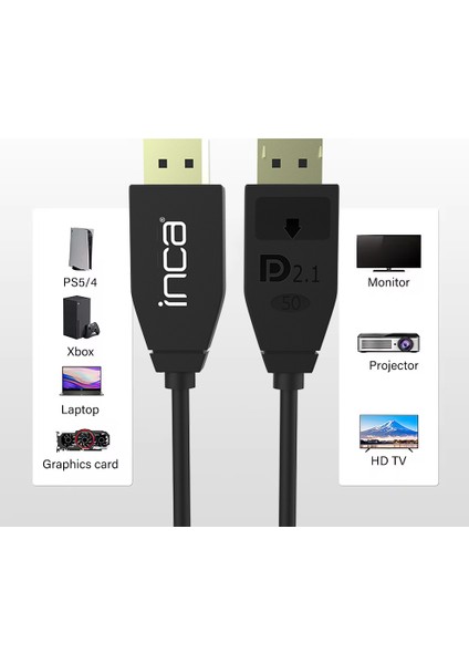 Idpd-40 Displayport To Displayport Kablo-1.2m