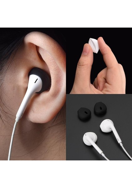 1 Çift-2 Adet Apple iPhone Earpods Kulaklık Silikonu Sabitleyici