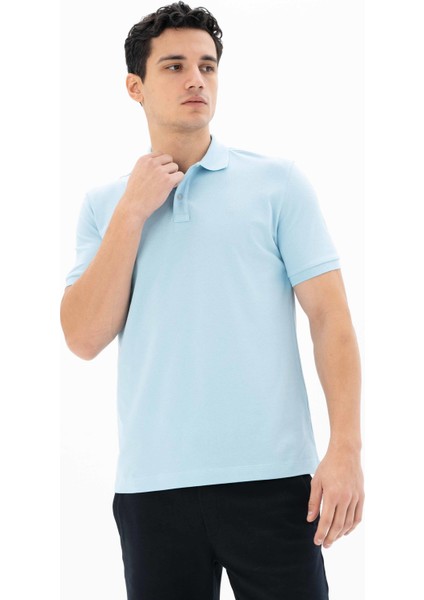 Erkek %95 Pamuk Polo Yaka Regular Fit T-shirt Y25374302501 modelleri