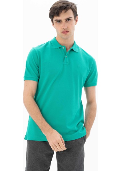 Erkek %95 Pamuk Polo Yaka Regular Fit T-shirt Y25374302501 modelleri