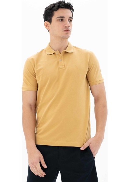 Erkek %95 Pamuk Polo Yaka Regular Fit T-shirt Y25374302501 modelleri