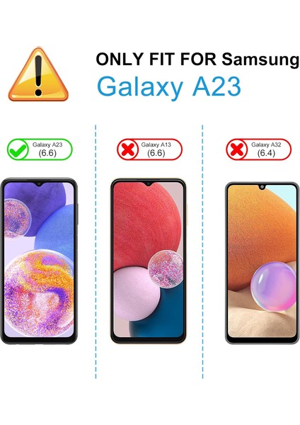 Samsung Galaxy A23 Ekran Koruyucu, Temperli Cam Hd 3'lü Paket