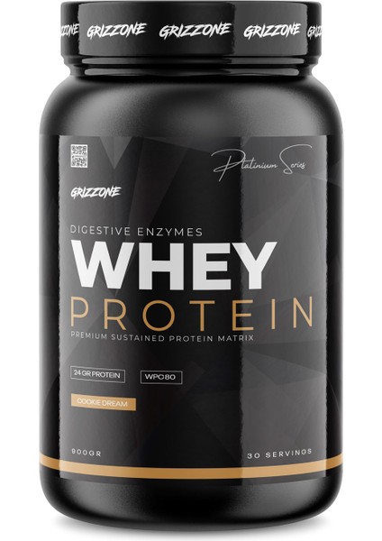 Grizzy Pro Whey Protein 900  Gr 30 Servis Cookie Dream