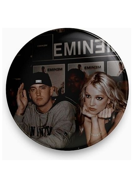 Major Selection Eminem Britney Spears Sarkastik Stil 00S Rozet