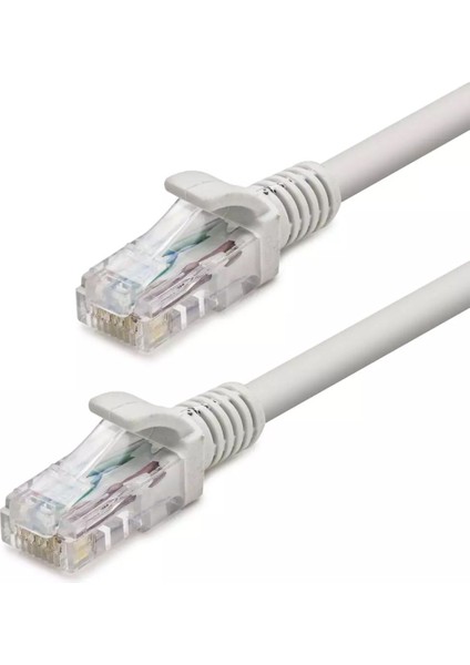 Cat6 1000MBPS Ethernet Internet Veri RJ45 Kablosu 3 Metre Mavi Kablo