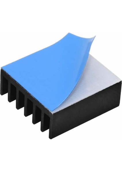 14X14X6MM Aluminyum Soğutucu Siyah M3 Yapıştırma Etiketli Raspberry Xbox Chipset Ekran Kartı Ram