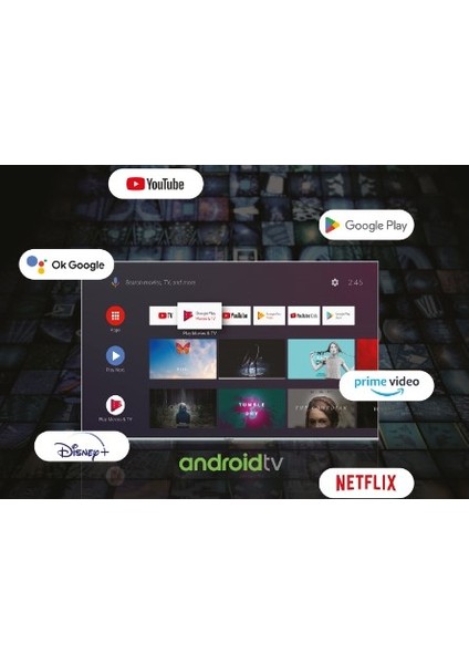 50" 127 Ekran Uydu Alıcılı Full Hd Google Lisanslı Android Smart LED Tv