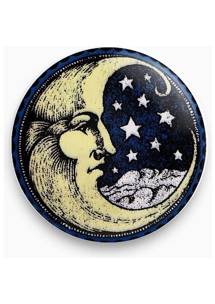 Major Selection Hilal Ay Dede Şeklinde Vintage Stil Y2K Rozet