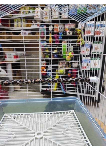 Yumuşak Kumaş Kaplı Kuş Tünekleri 3 Adet