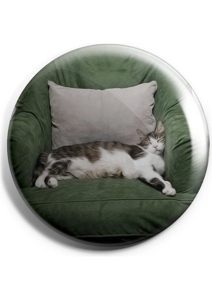 Kedi V1 Iğneli Çanta Rozeti