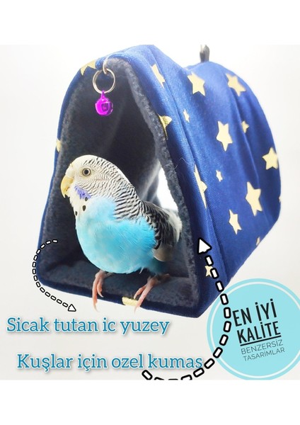 Ozzi Petshop Kuş Oyuncagi Sicak Uyku ve Dinlenme Cadiri Supriz Hediye