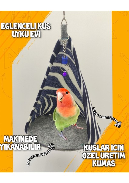 Ozzi Petshop Cennet Papaganı Için Özel Kuş Hamağı Kuş Çadırı Oyuncak