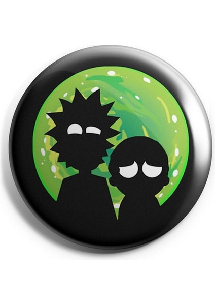 Rıck And Morty V6 Iğneli Çanta Rozeti