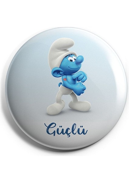 Güçlü Şirin Iğneli Çanta Rozeti