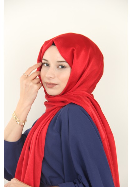 Kırmızı Berussa Jakarlı Janjan Şal