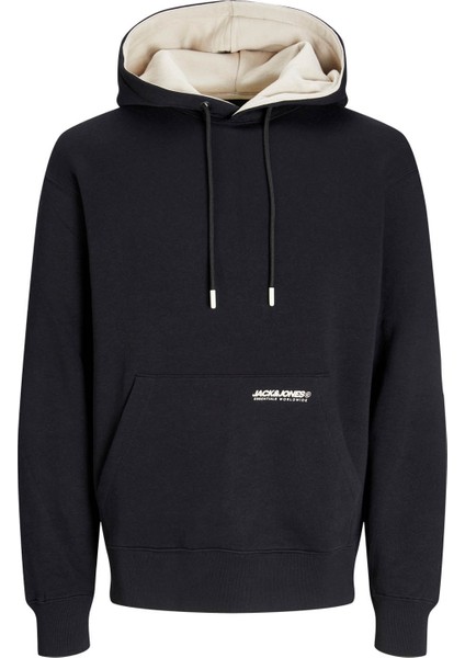 Erkek Sweatshirt Siyah 12256534 Jjelegacy Sweat Hood Noos