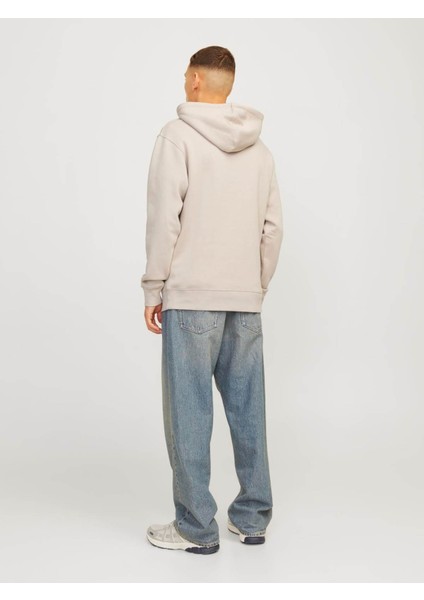 Erkek Sweatshirt Bej 12256534 Jjelegacy Sweat Hood Noos fırsatları