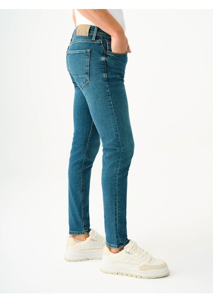 Erkek Jean Pantolon Petrol LF2037021 Justin Skinny