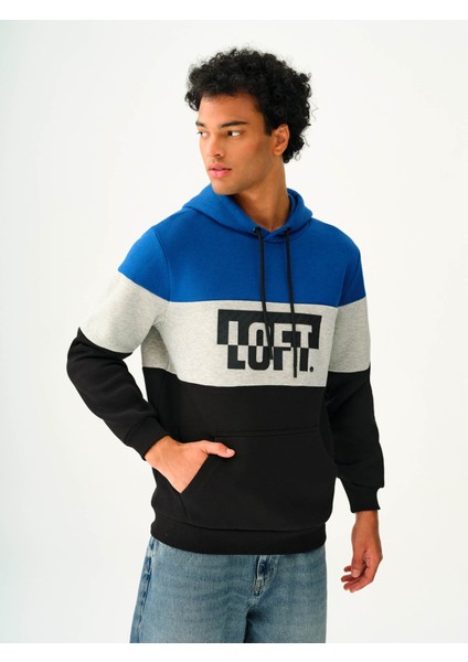Erkek Sweatshirt Mavi LF2037267