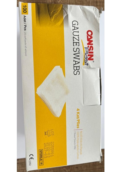Plast Gaz Kompres No 552 - 7,5 x 7,5 - 100'lü