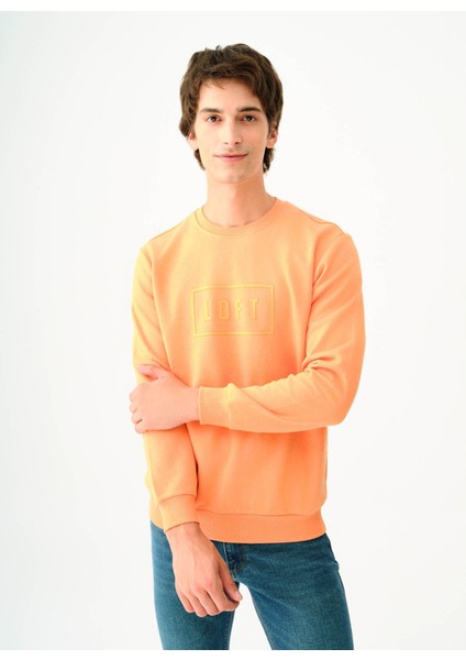 Erkek Sweatshirt Somon LF2037097
