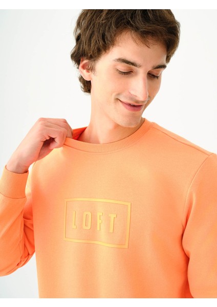 Erkek Sweatshirt Somon LF2037097 fırsatları