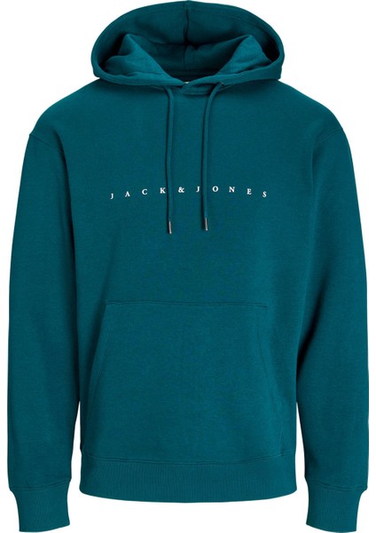 Erkek Sweatshirt Petrol 12233972 Jjestar Jj Sweat Hood Noos