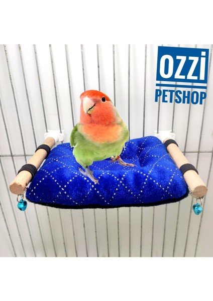 Ozzi Petshop Cennet Papaganı Için Özel Tünekli Uyku ve Dinlenme Yastık Oyuncak