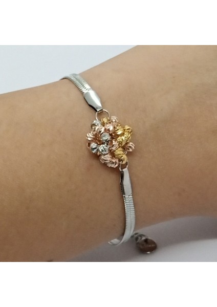 Çelik Silver Italyan Zincir Dorika Bileklik