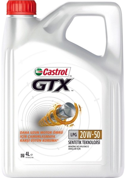 Gtx Lpg 20W-50 4 Litre ( Üretim Yılı: 2024 )