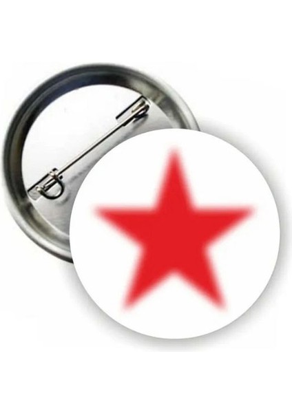 Blur Star Grunge Style Buton Rozet