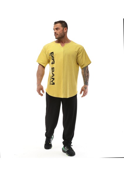 Oversize Bodybuilding Rag Top T-Shirt Big Sam 3264 fırsatları