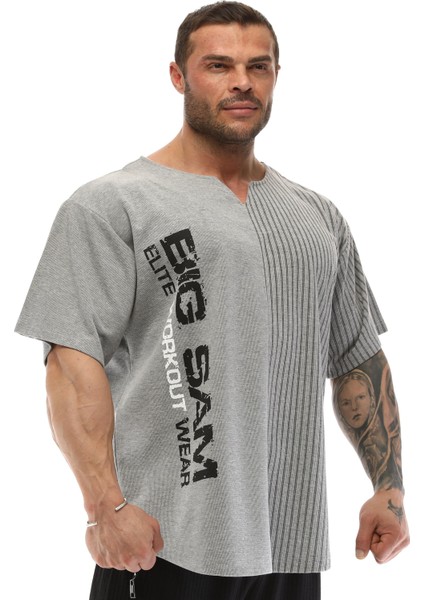 Oversize Bodybuilding Rag Top T-Shirt Big Sam 3265