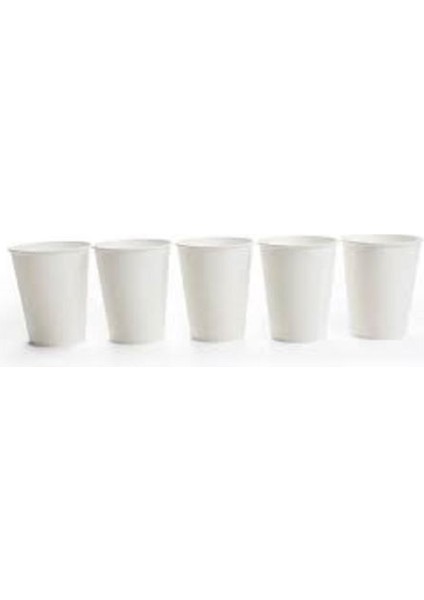 8 Oz Ekolojik Beyaz Karton Bardak 10'lu
