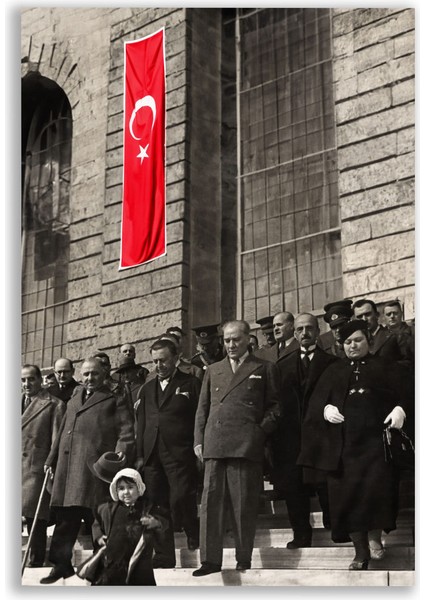 Mustafa Kemal Atatürk ve Ülkü Portre Tablosu - ATC113