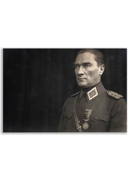 Mustafa Kemal Atatürk Askeri Üniforma Portre Tablosu - ATC118