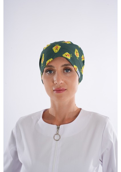 Avokado Tesettür Desenli Tesettür Doktor Hemşire Hastane Aşçı Cerrahi Bone fiyatları