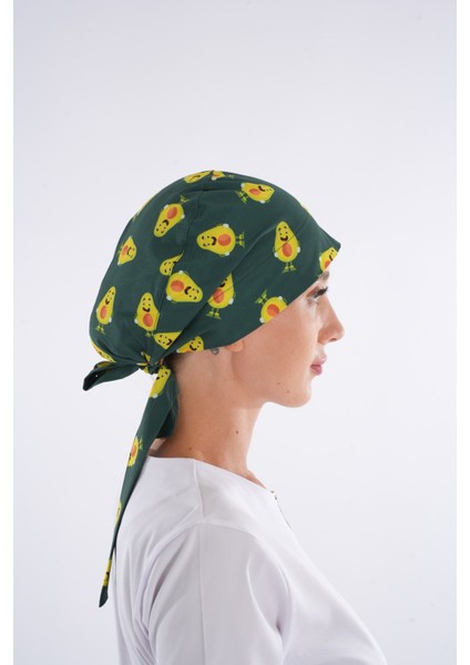 Avokado Tesettür Desenli Tesettür Doktor Hemşire Hastane Aşçı Cerrahi Bone fırsatları